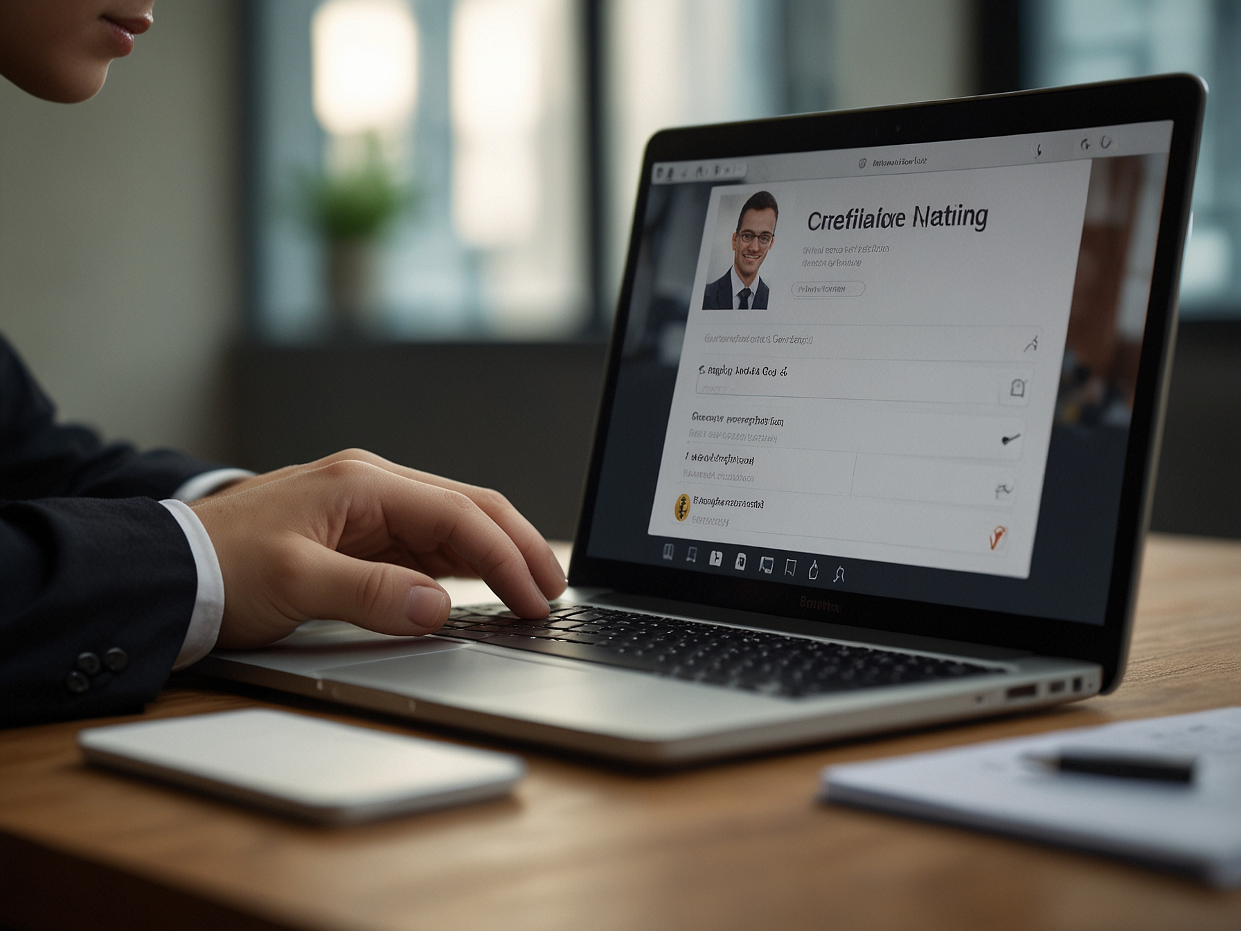 Login hero image with secure access theme
